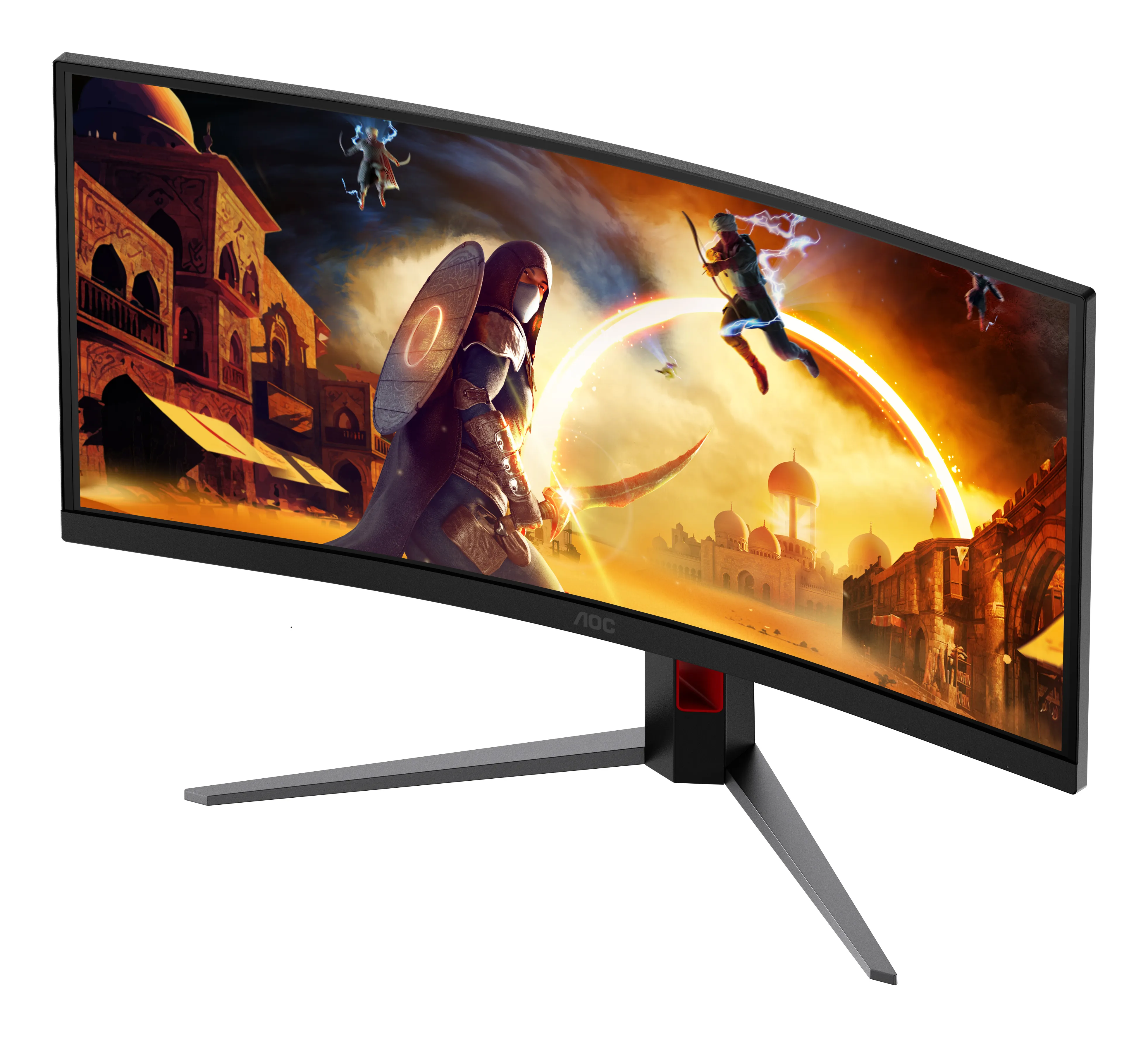 AOC CU34G4ZCA 34" WQHD, Fast VA -kaareva pelin&auml;ytt&ouml;