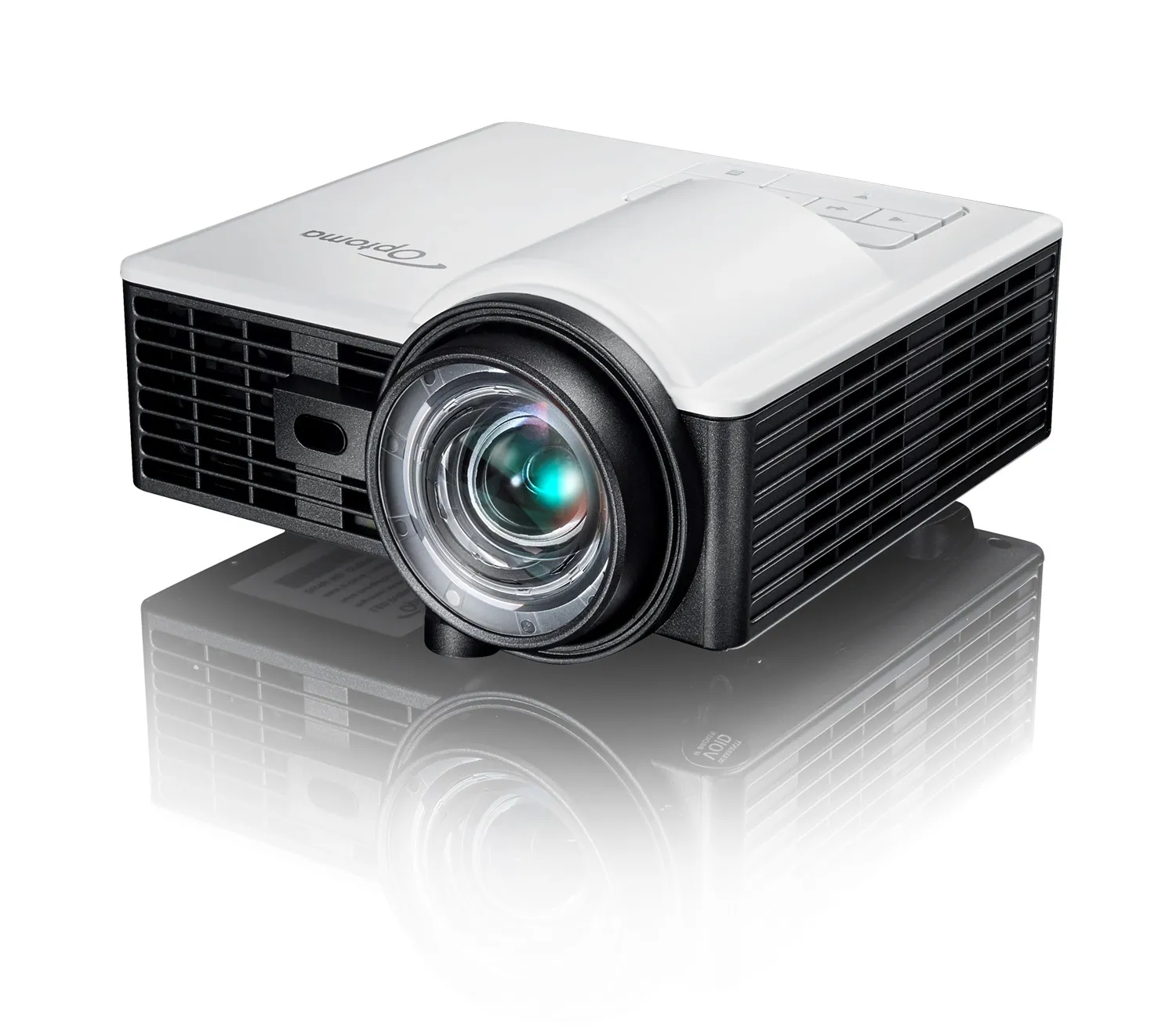 Optoma ML1050ST+ Short Throw DLP WXGA 1000 ANSI lm portabel LED-projektor, svart, vit
