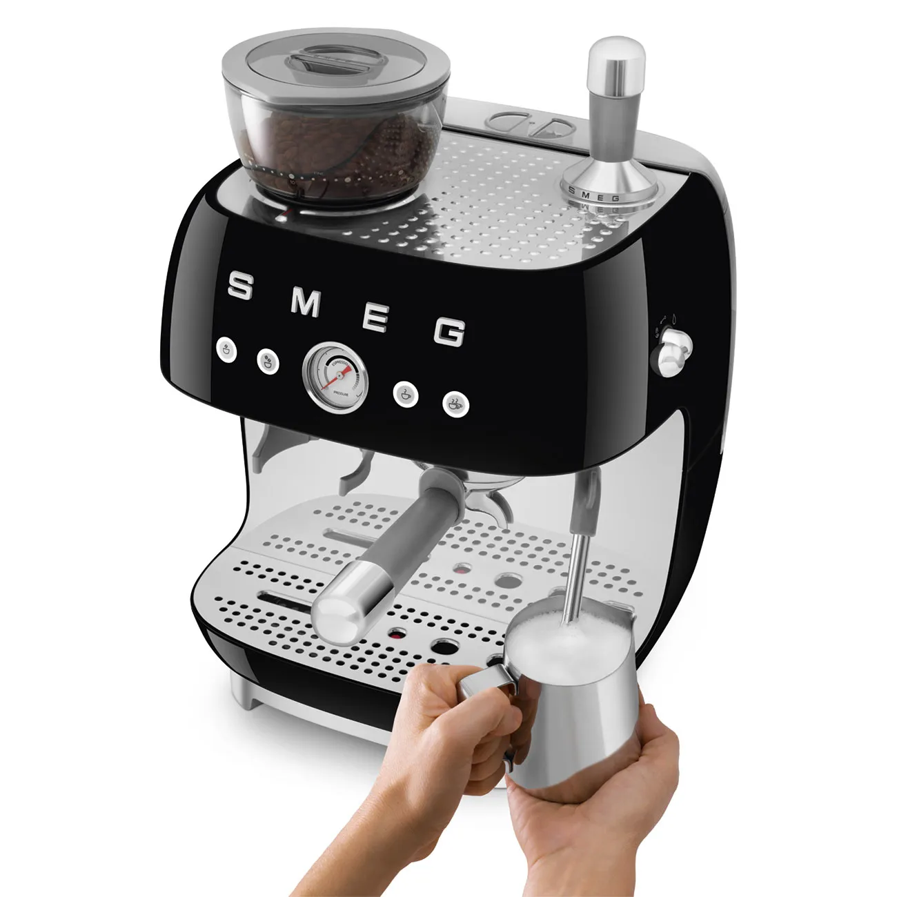 Smeg 50's Style EGF03BLEU - espresso machine, Black