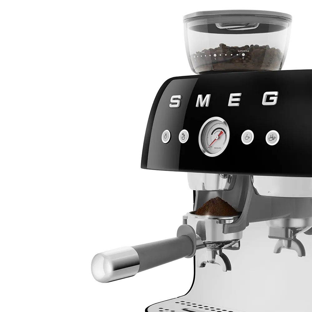 Smeg 50's Style EGF03BLEU - espresso machine, Black