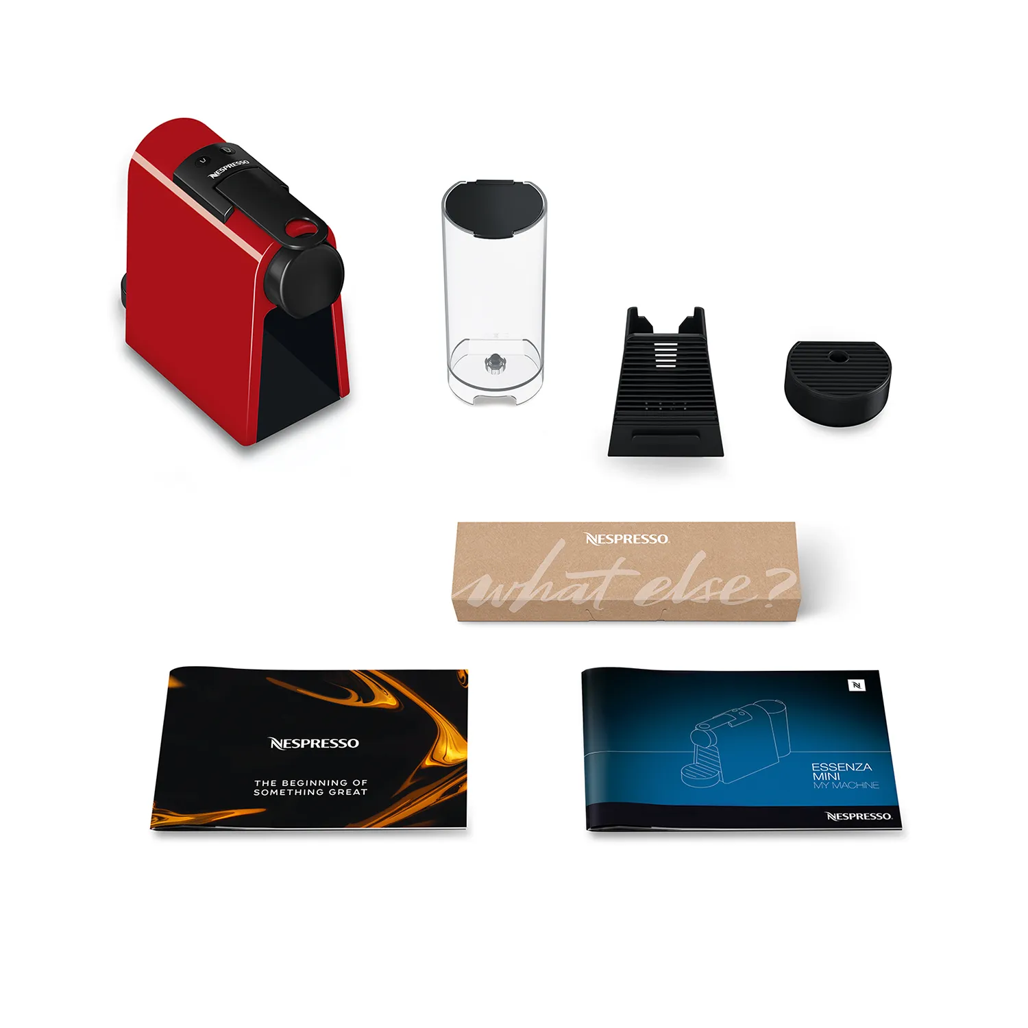 Delonghi Nespresso Essenza Mini -kapselikeitin, punainen