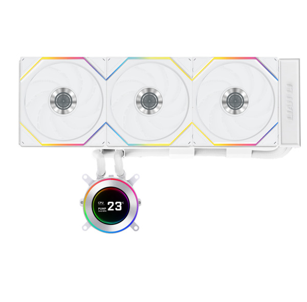Lian Li Hydroshift II LCD-C 360TL 360mm RGB Liquid Cooler, White
