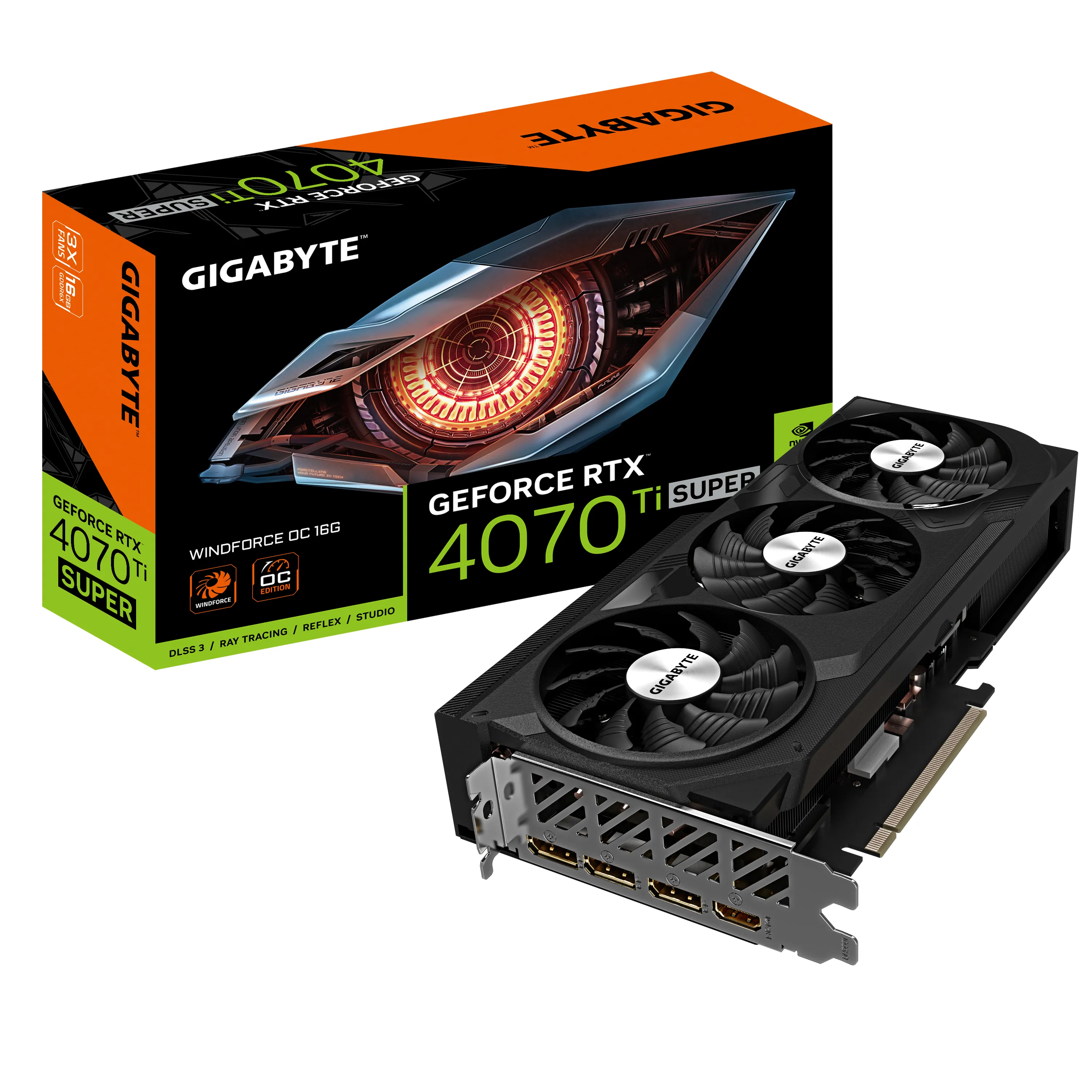 Gigabyte GeForce RTX 4070 Ti SUPER Windforce OC 16G - grafikkort