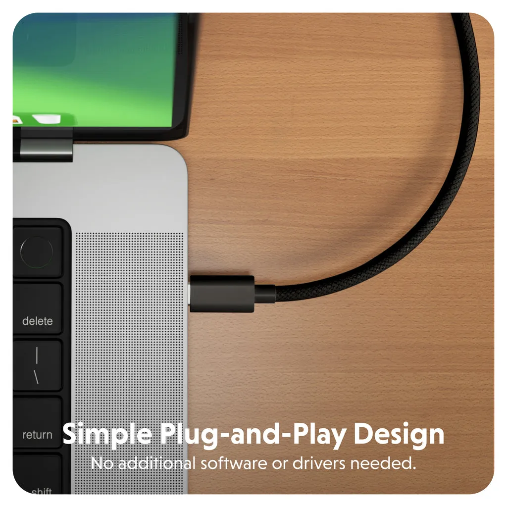Hyper Hyperdrive 4K USB-C to HDMI Cable Black