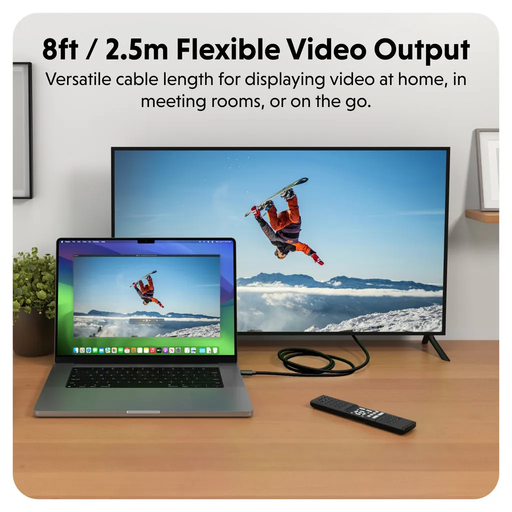 Hyper Hyperdrive 4K USB-C to HDMI Cable Black Hyper Hyperdrive 4K USB-C to HDMI Cable Black