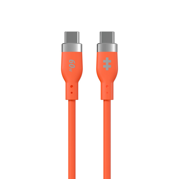 HYPER HyperJuice Flex USB-C cable, 60W, 1.5 m, Orange