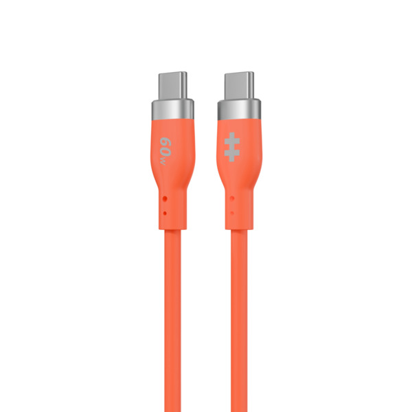HYPER HyperJuice Flex USB-C cable, 60W, 1.5 m, Orange
