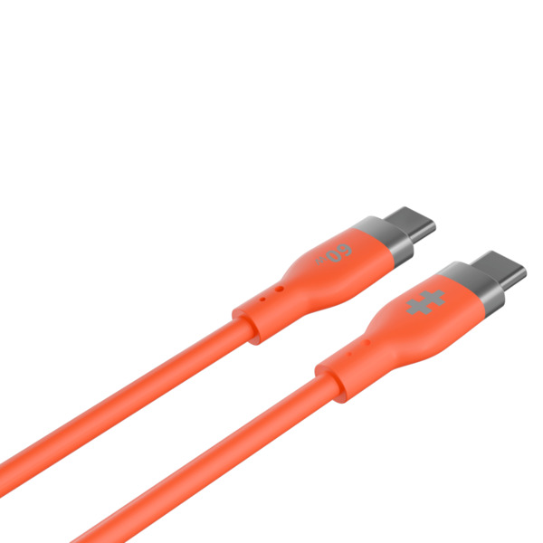 HYPER HyperJuice Flex USB-C cable, 60W, 1.5 m, Orange