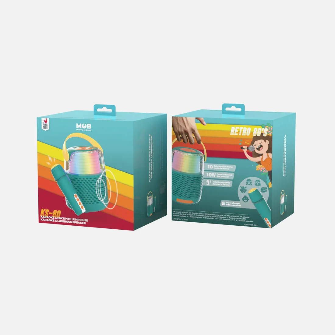 MOB KS-80 Speaker Karaoke Kit, Green