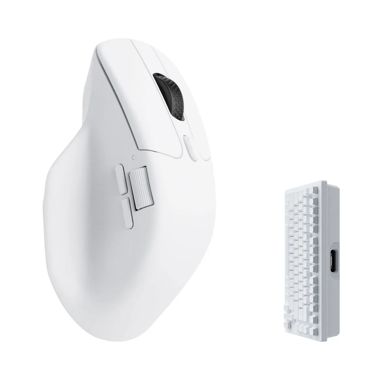 Keychron M6 4K Hz Light 78g Ergonomic - wireless mouse, White