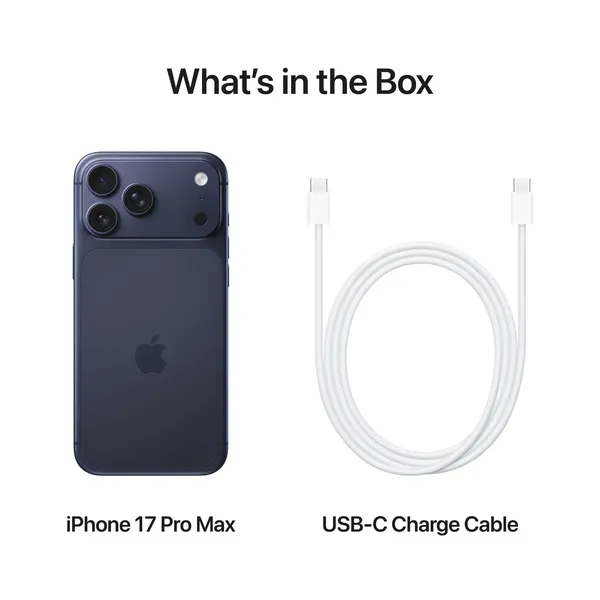Apple iPhone 17 Pro Max 2 Tt -puhelin, Mustansininen