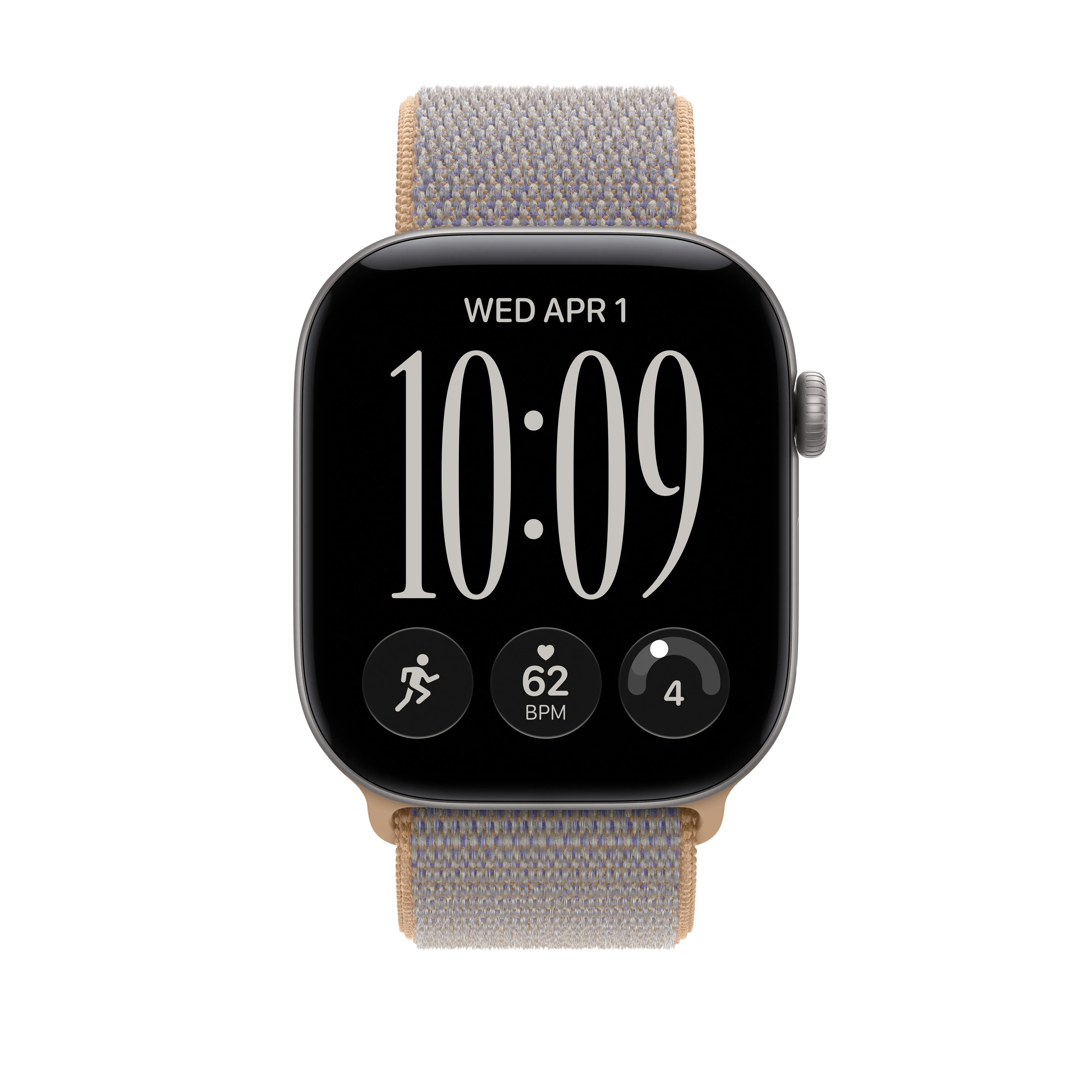 Apple Watch 46 mm -Sport Loop -ranneke, vaalean denimin sininen