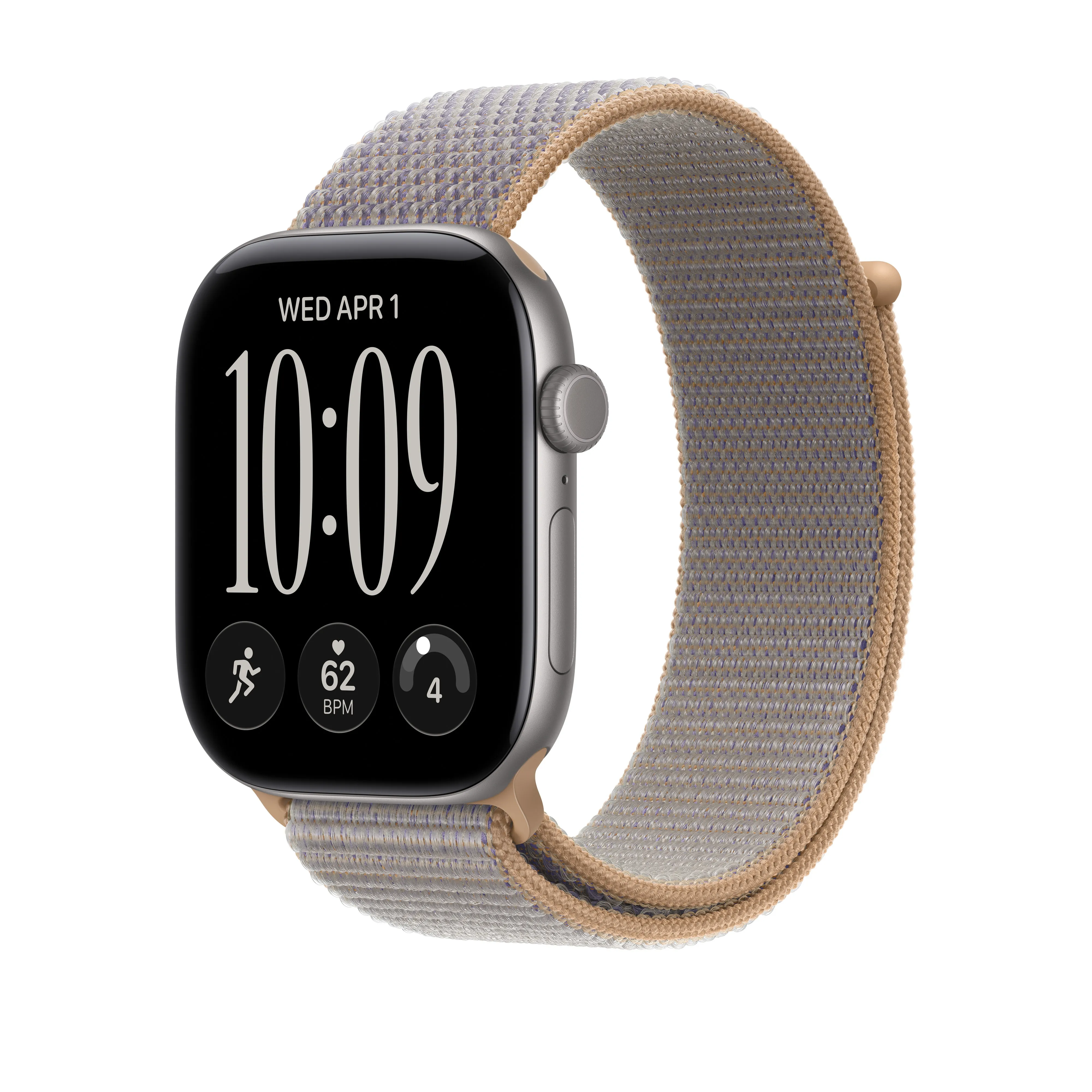 Apple Watch 46 mm -Sport Loop -ranneke, vaalean denimin sininen