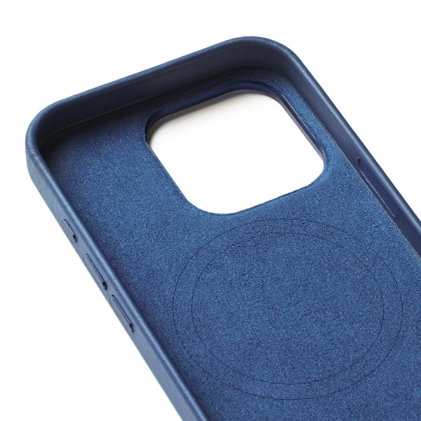 Mujjo Wallet Leather, iPhone 16 Pro -suojakuori, Sininen