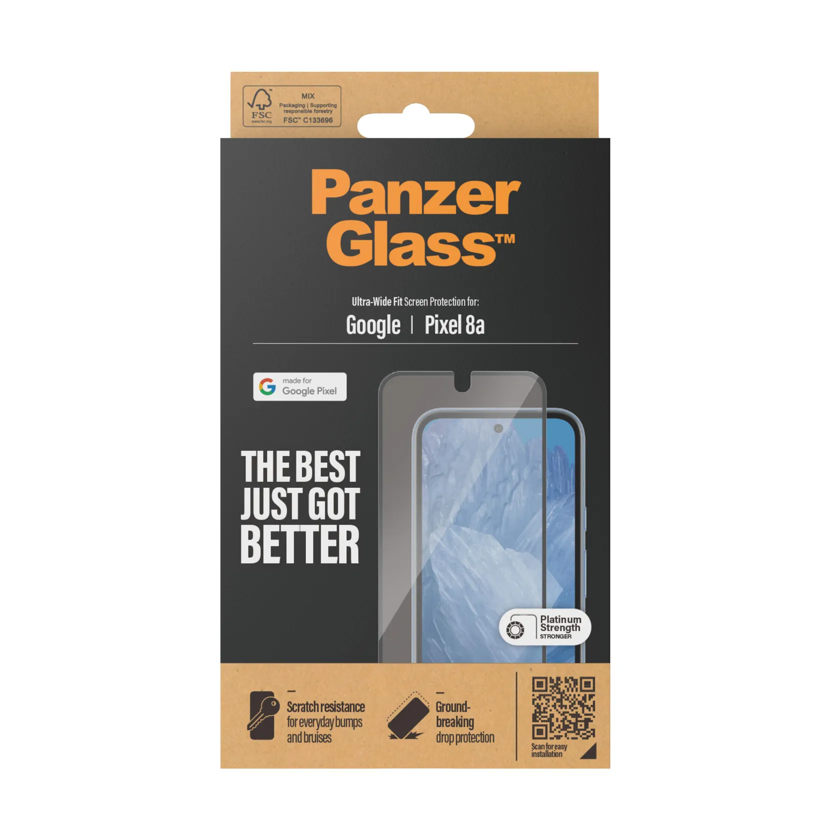 PanzerGlass Ultra-Wide Fit Google Pixel 8a - sk&auml;rmskydd