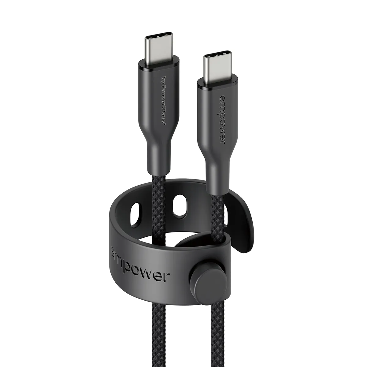 PanzerGlass Empower Racing USB-C cable, 60W, 1.2 m, Space Black