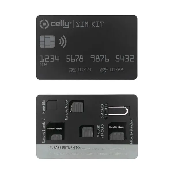 CELLY UNIVERSAL KIT SIM WITH CLIP