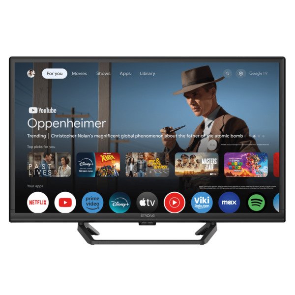 STRONG SRT24HG4723C 24" HD LED Google TV, 60 Hz, HDR10