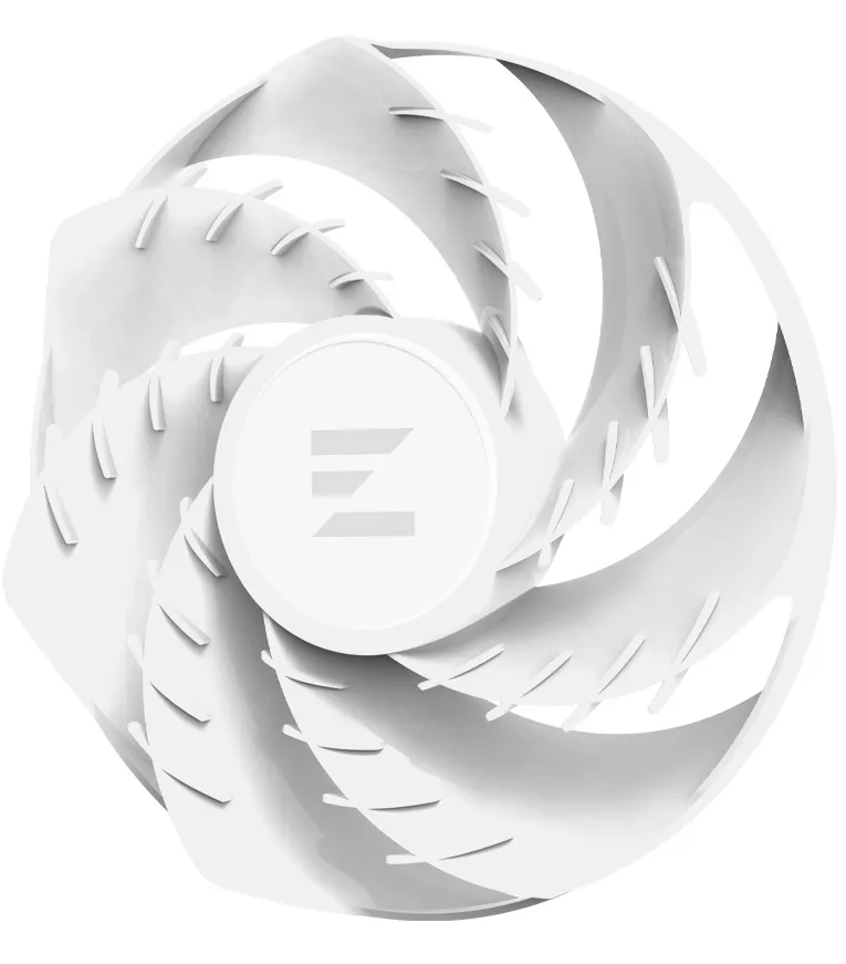 Zalman ZM-AF120R PWM ARGB -tuuletin, hydraulinen laakeri, 120 mm, valkoinen