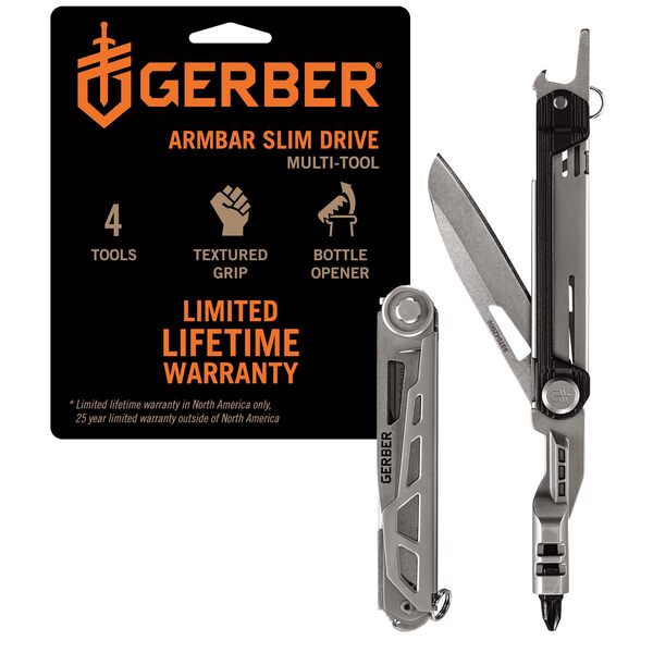 GERBER ArmBar Slim Drive Onyx Taitettava taskumonitoimity&ouml;kalu