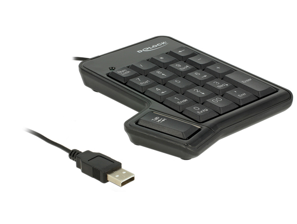 Delock USB Key Pad 19 keys + Tab key black