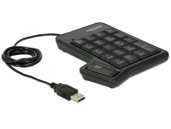 Delock USB Key Pad 19 keys + Tab key black