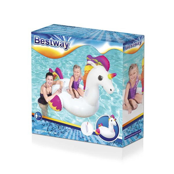 Bestway Fantasy Unicorn - air mattress, 1.55x1.19m