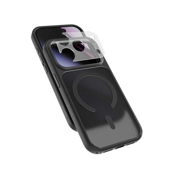 Epico HeroMatte Pro Mag+ Case | iPhone 17 Pro/18 Pro | Black | Qi2  &amp;  MagSafe Compatible | Crossbody Ready  &amp;  Camera Island Protector