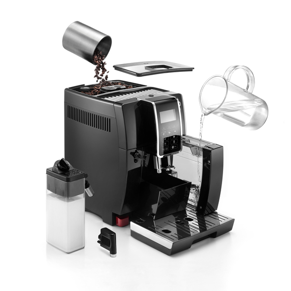 De'Longhi DINAMICA ECAM 356.57.B Automatisk kaffemaskine Sort