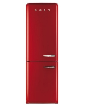 Smeg FAB32LRN1 j&auml;&auml;kaappipakastin punainen vasen
