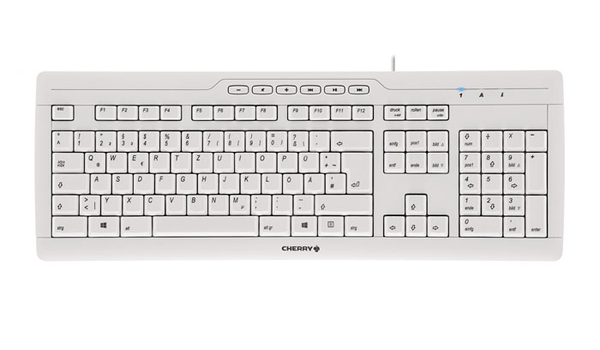 Cherry Stream 3.0,SX-brytare, Nordisk layout, USB, gr&aring;