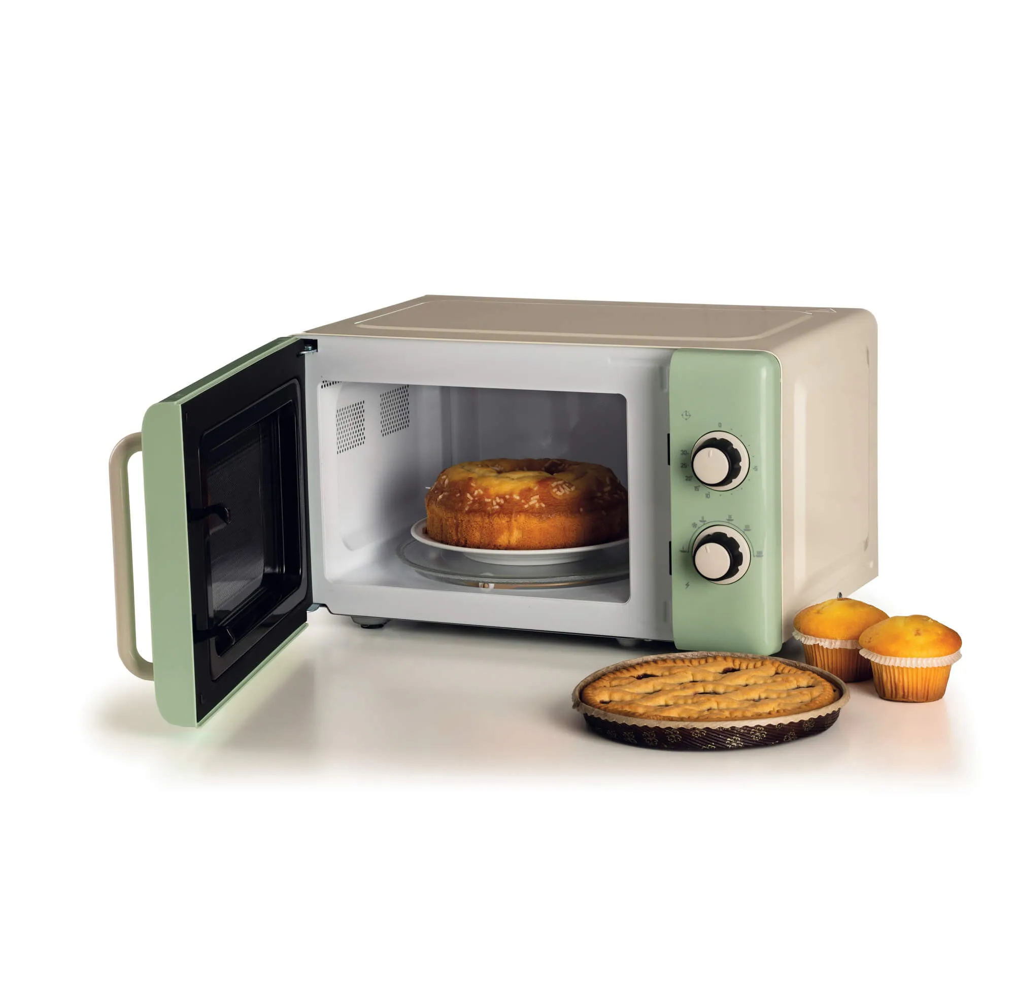 Ariete Vintage Microwave Oven 20 L 800 W Green