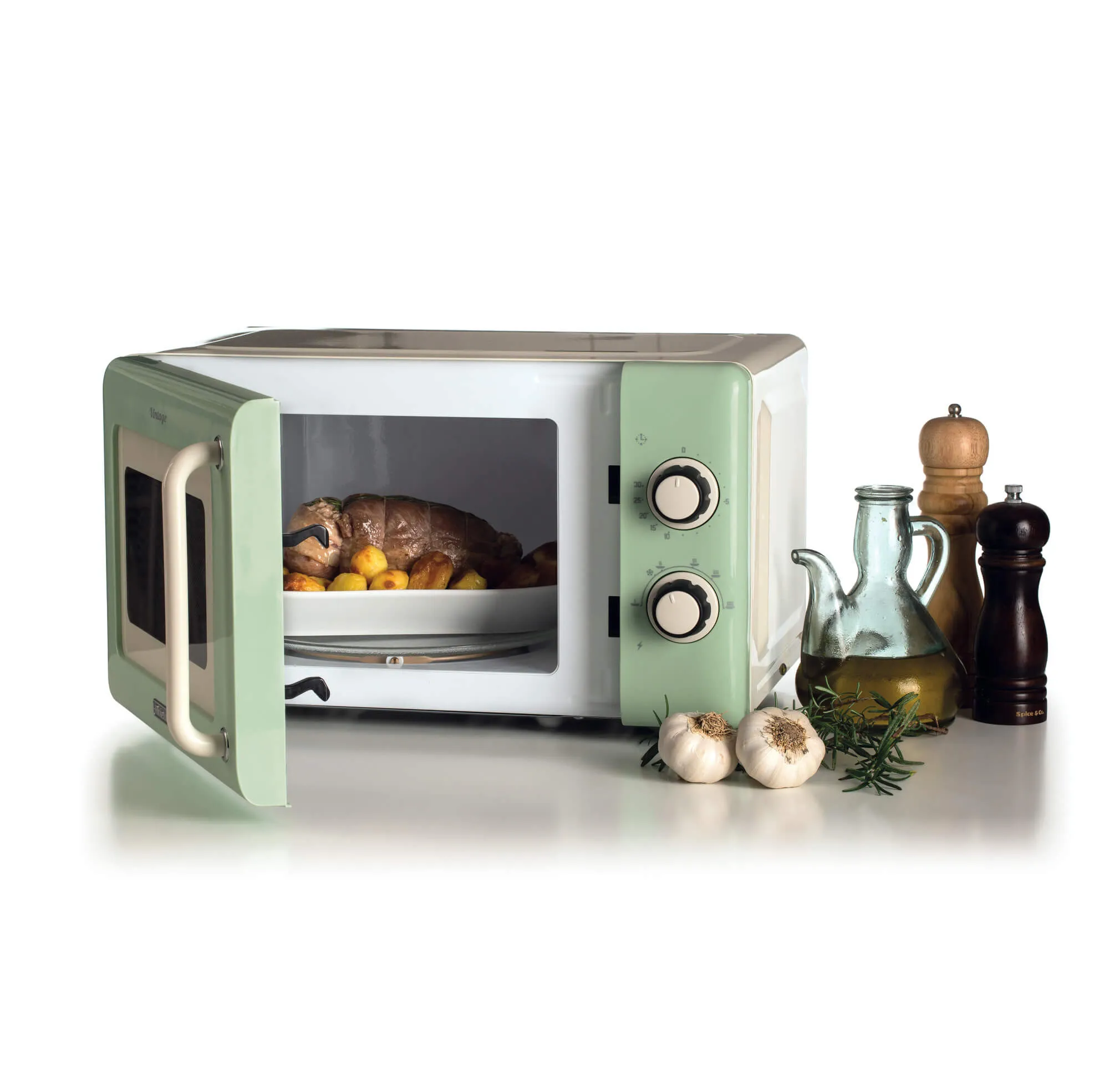 Ariete Vintage Microwave Oven 20 L 800 W Green