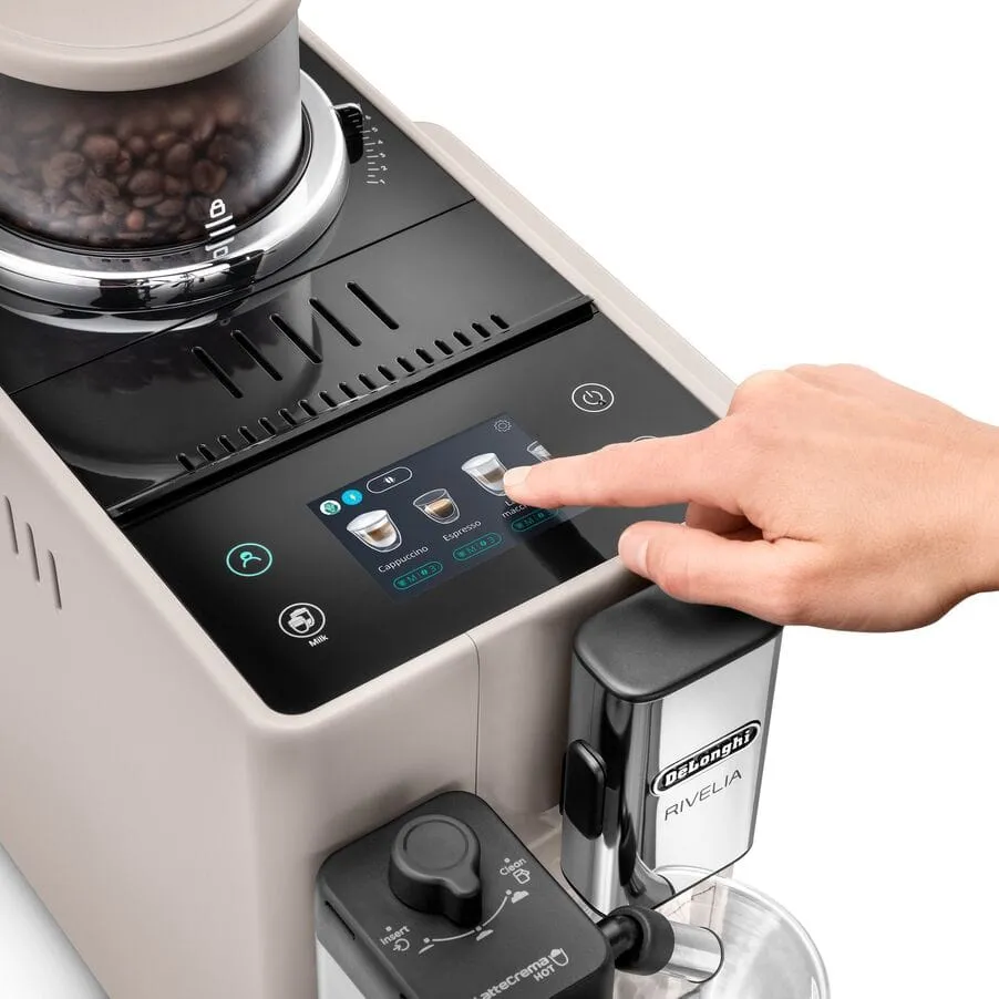 DeLonghi Rivelia EXAM440.55.BG helautomatisk espressomaskin, beige