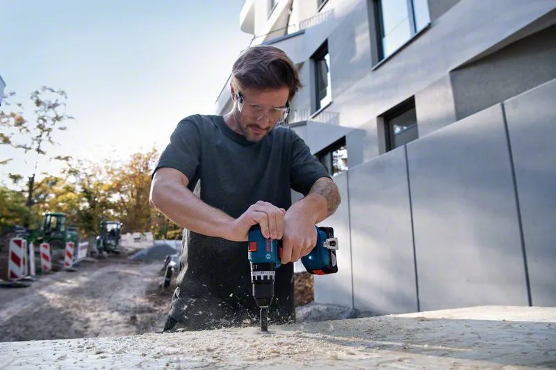 Bosch Cordless Impact Drill GSB 18V-45 Professional solo, 18V (blue/black, without battery and charger, in L-BOXX)