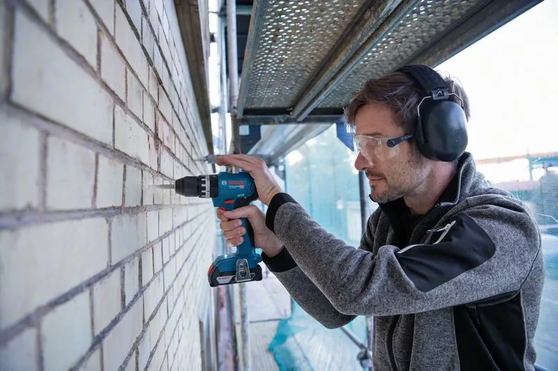 Bosch Cordless Impact Drill GSB 18V-45 Professional solo, 18V (blue/black, without battery and charger, in L-BOXX)