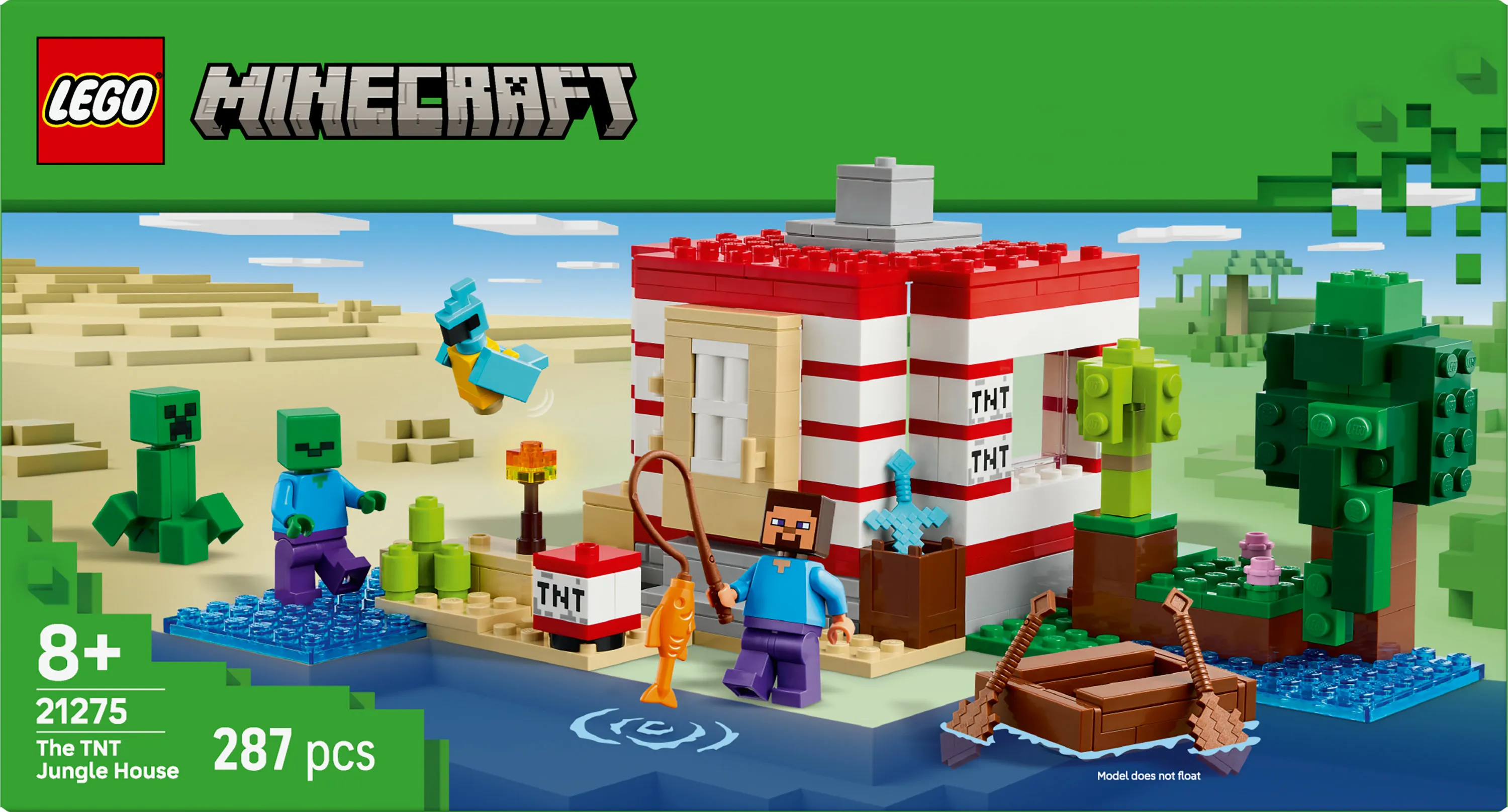 LEGO Minecraft TNT Jungle House 21275