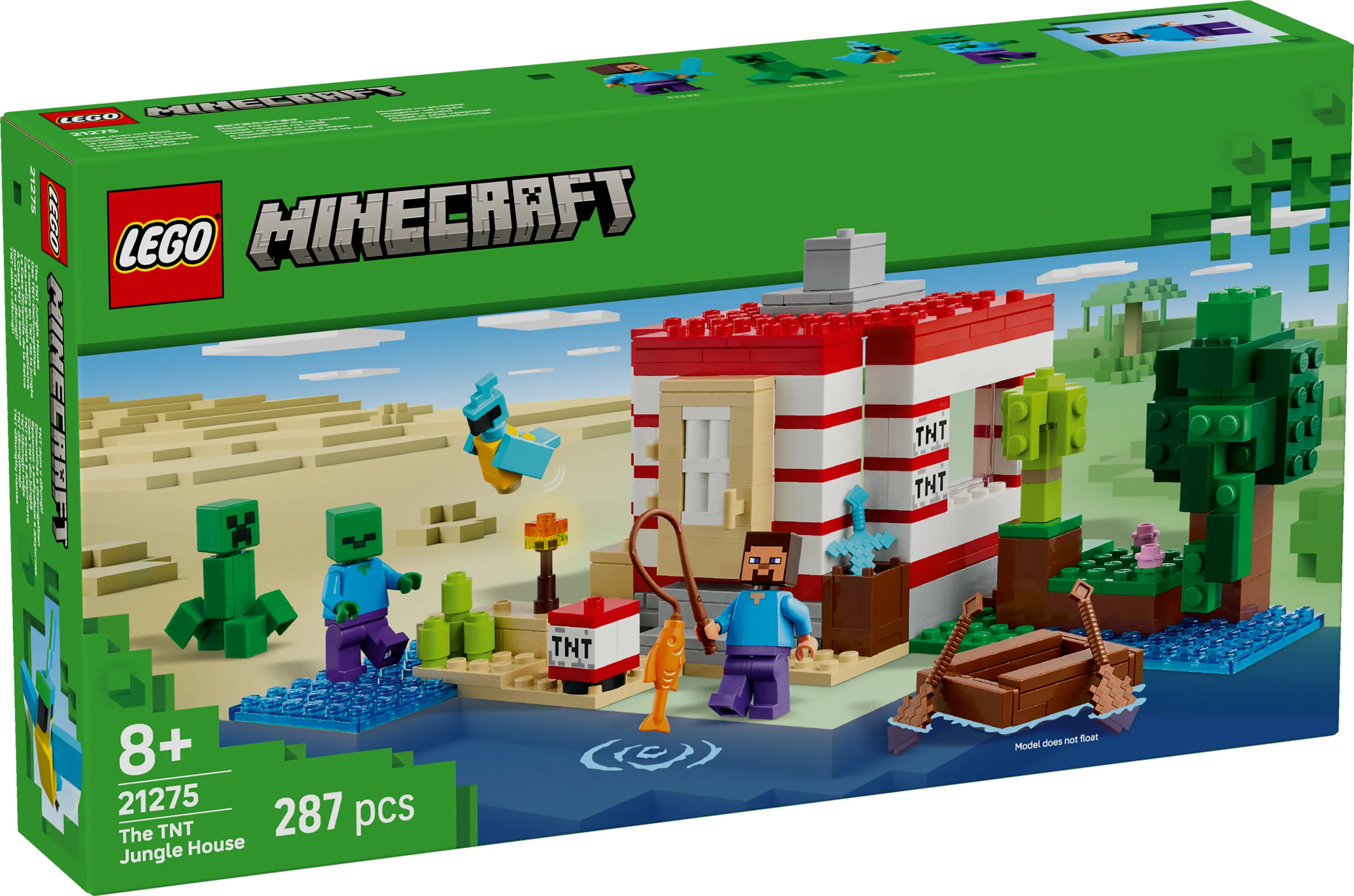 LEGO Minecraft TNT Jungle House 21275