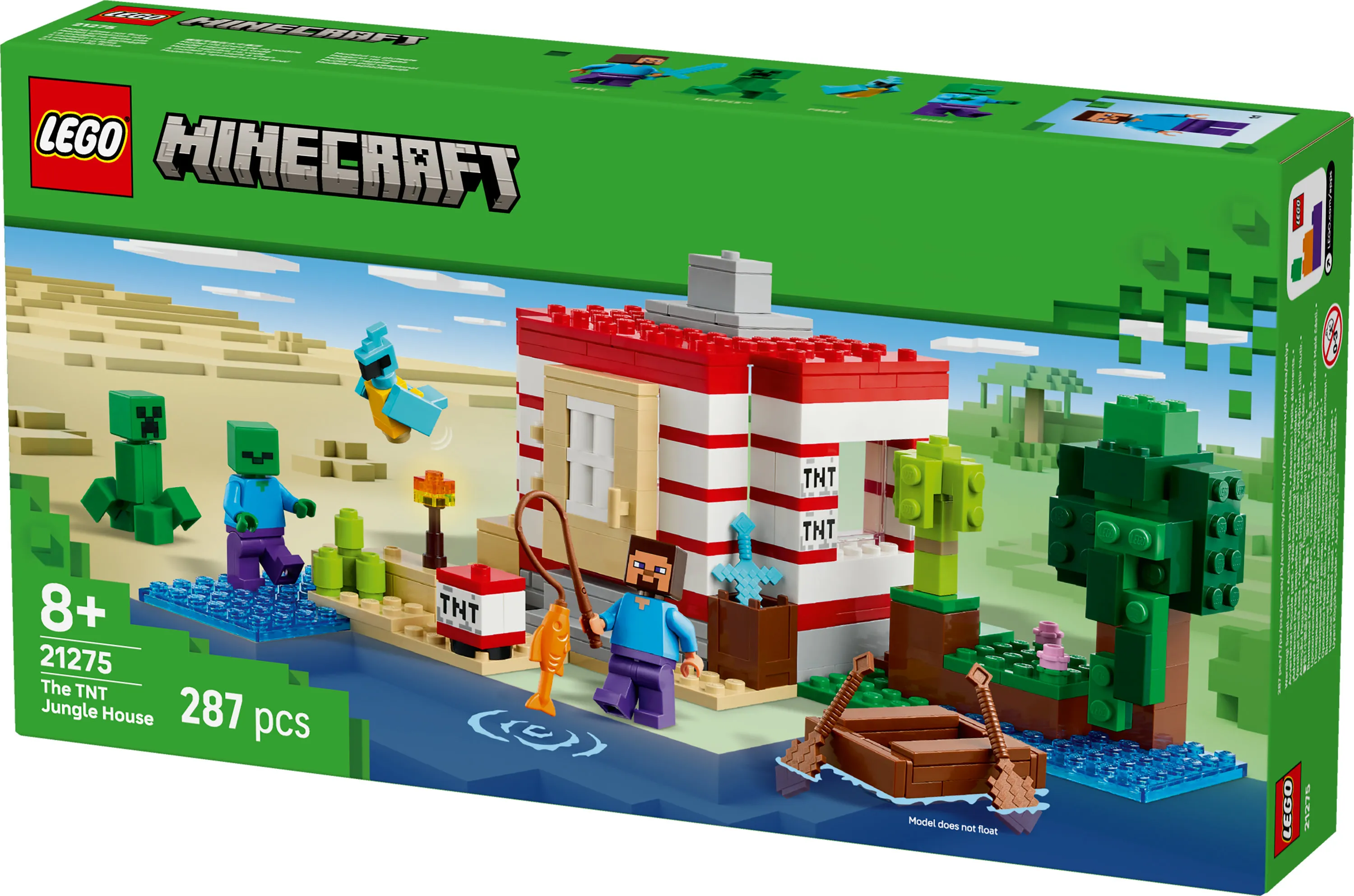 LEGO Minecraft TNT Jungle House 21275