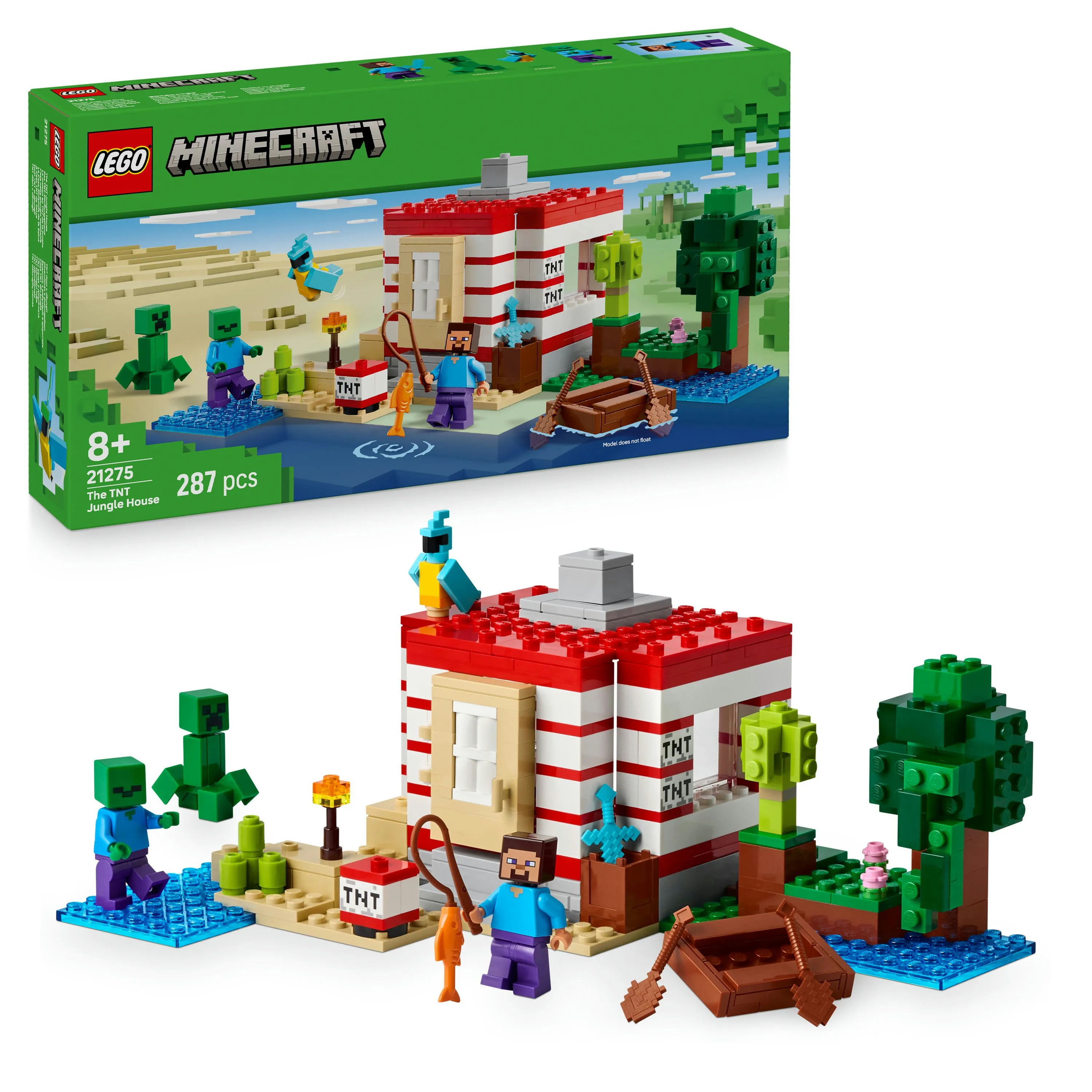LEGO Minecraft TNT Jungle House 21275