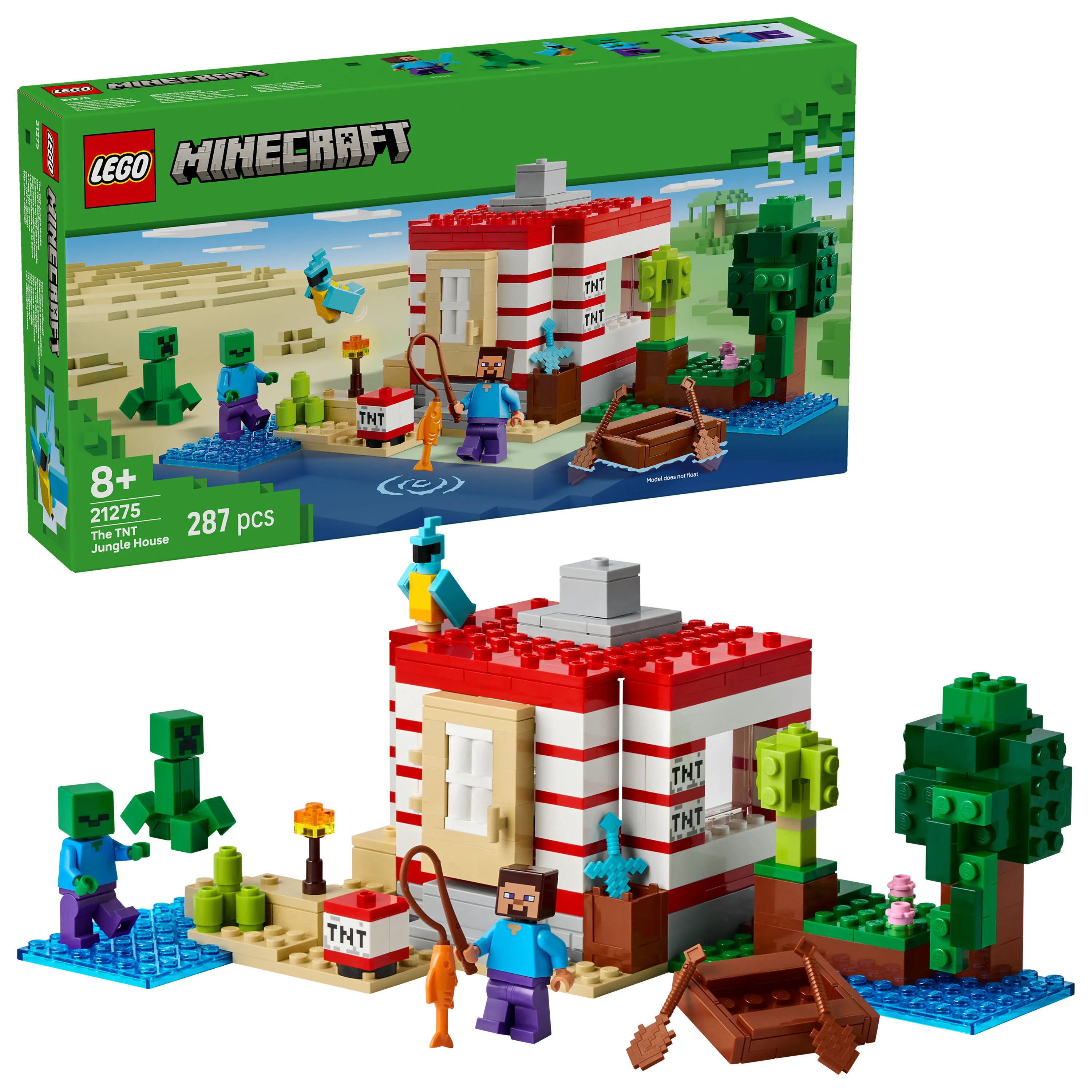 LEGO Minecraft TNT Jungle House 21275