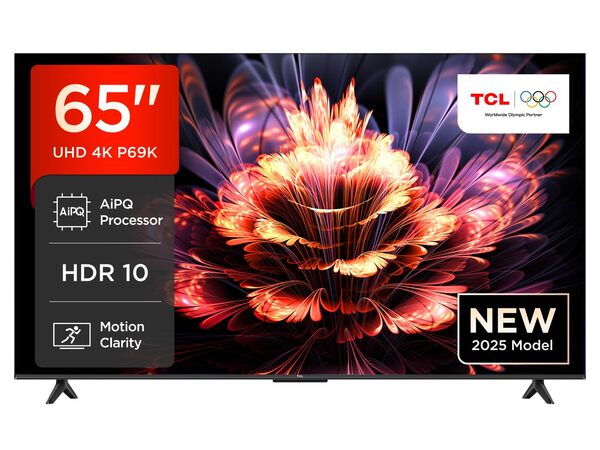 TCL 65P69K 65&quot; 4K LED Google TV, 60 Hz, HDR10+