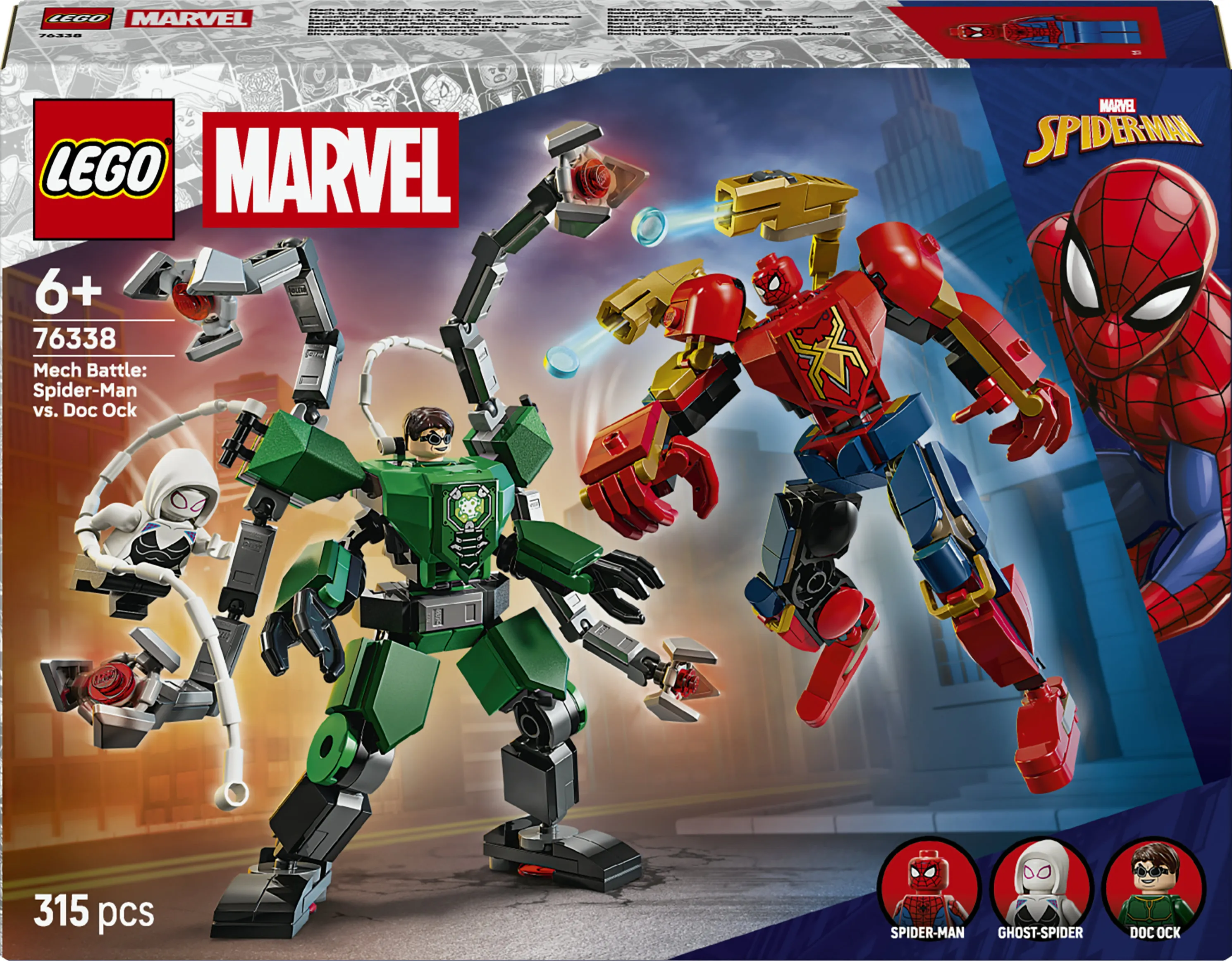 LEGO Marvel Robotstrid: Spider-Man mot Doctor Octopus 76338