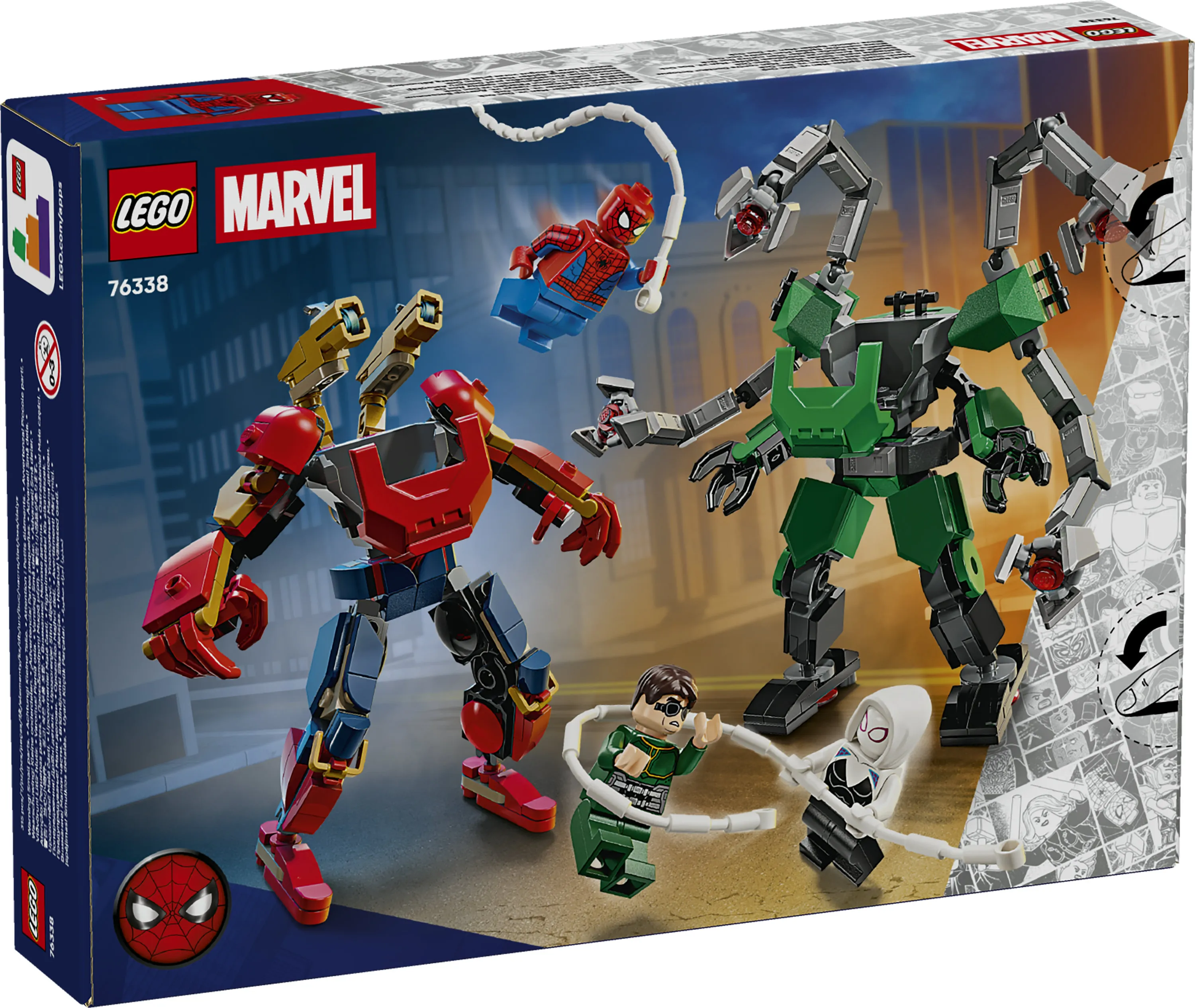 LEGO Marvel Robotstrid: Spider-Man mot Doctor Octopus 76338