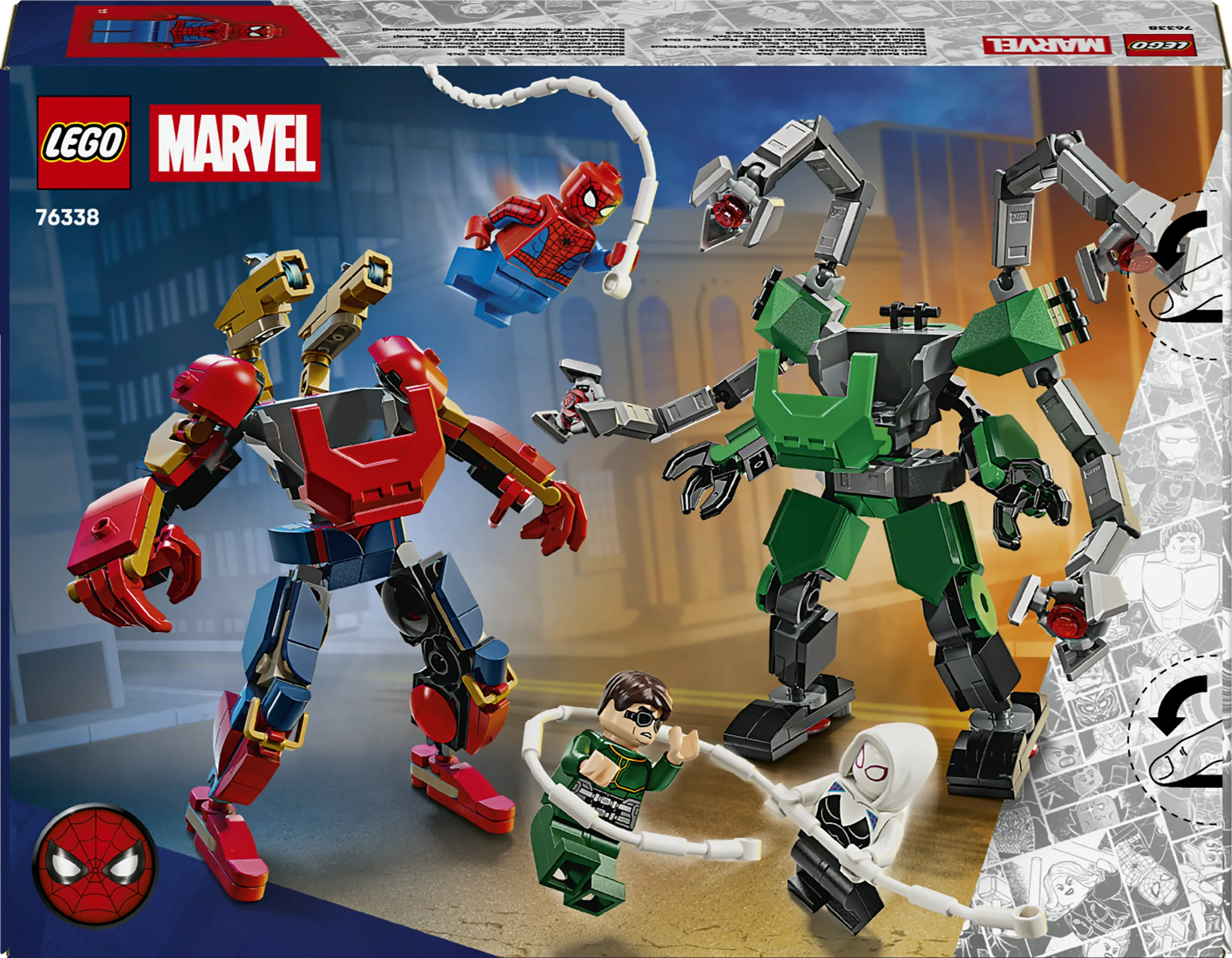 LEGO Marvel Robotstrid: Spider-Man mot Doctor Octopus 76338