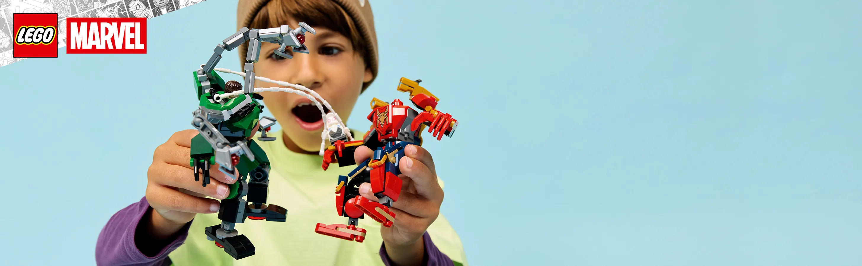 LEGO Marvel Robotstrid: Spider-Man mot Doctor Octopus 76338