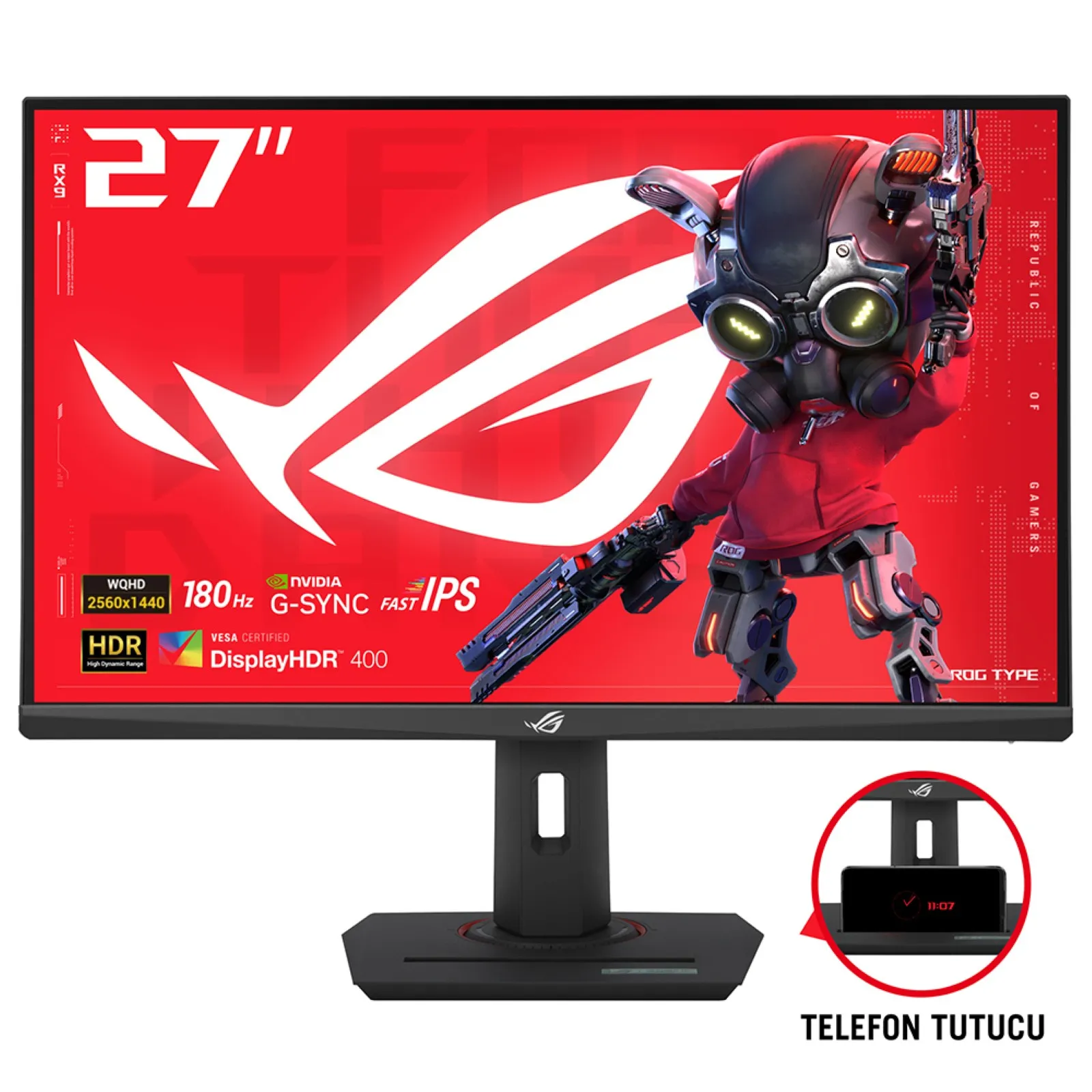 ASUS ROG Strix XG27ACS 27" QHD, Fast IPS, 180Hz, HDR Gaming Monitor
