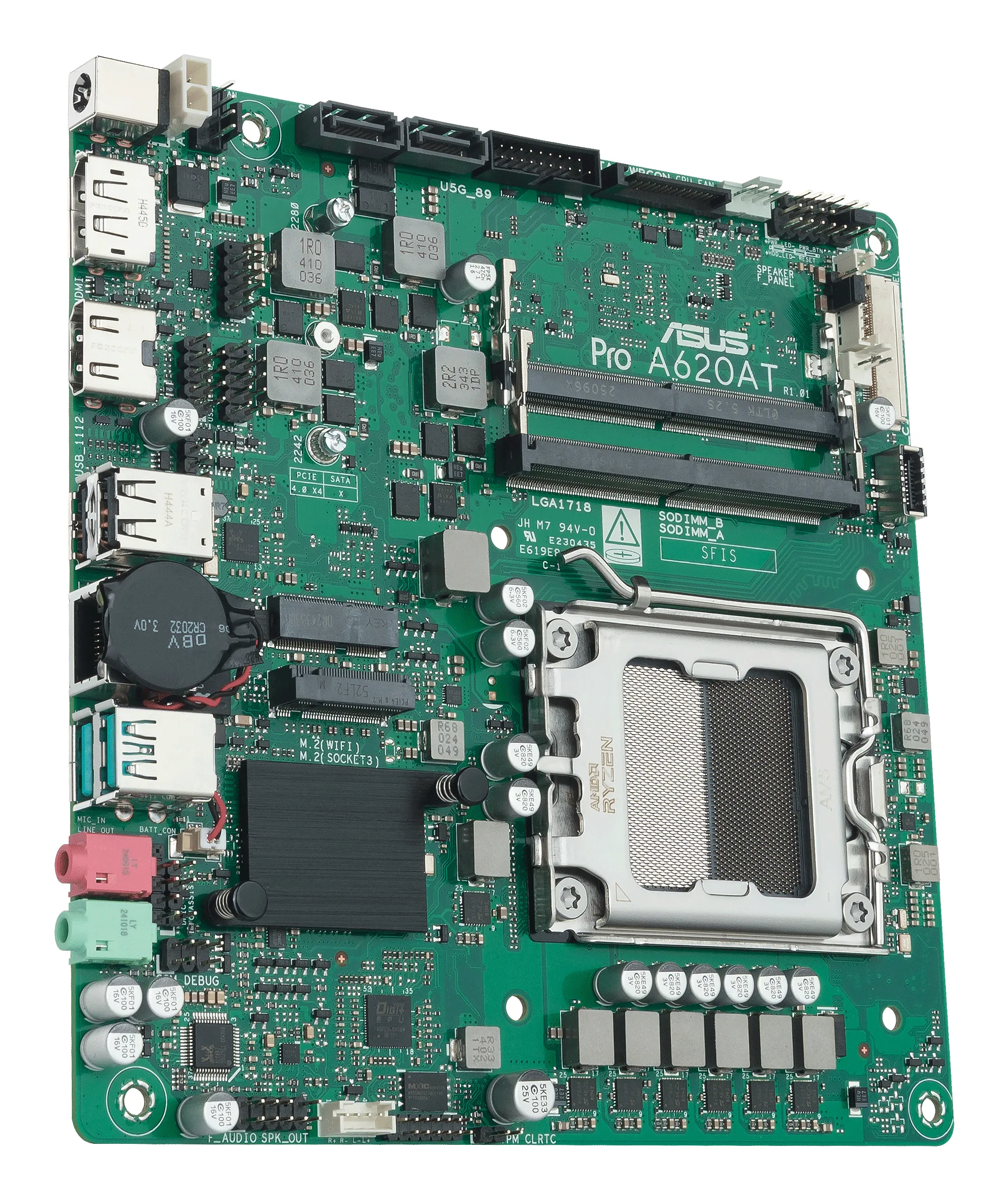 Asus PRO A620AT-CSM AM5 Thin Mini-ITX Motherboard Asus PRO A620AT-CSM AM5 Thin Mini-ITX Motherboard