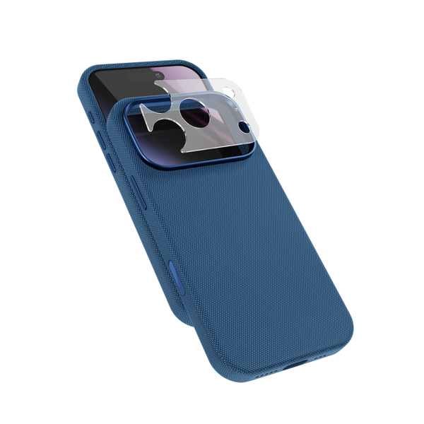 Epico SolidWoven Pro Mag+ Case | iPhone 17 Pro/18 Pro | Qi2  &  MagSafe Compatible | Blue | Camera Island Protection