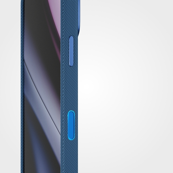 Epico SolidWoven Pro Mag+ Case | iPhone 17 Pro/18 Pro | Qi2  &  MagSafe Compatible | Blue | Camera Island Protection